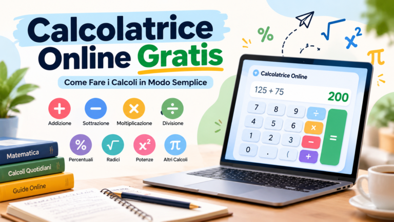 Calcolatrice Online Gratis: Come Fare i Calcoli